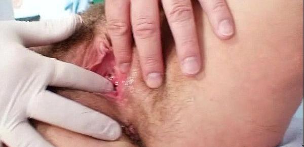  Milf hairy pussy gyno examination in hospital